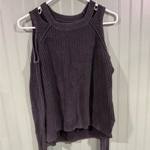 Hollister Dark Gray Knit Tank Top